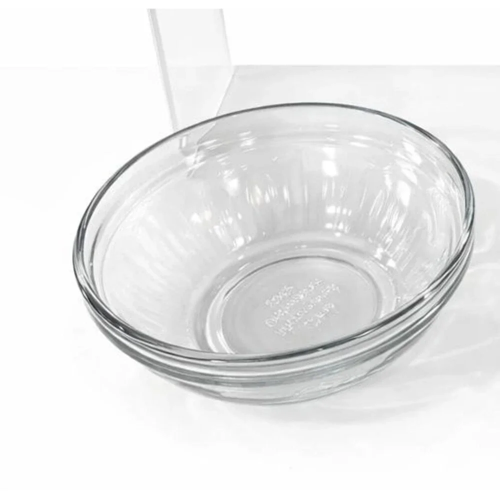 Set of 3 Stackable Serving/Fruit/Dessert/Nuts Bowls Microwave & Dishwasher Safe